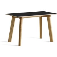 Bank CPH Deux 215 water-based laquered oak ink black 140 cm L von Hay