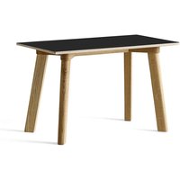 Bank CPH Deux 215 water-based laquered oak ink black 140 cm L von Hay