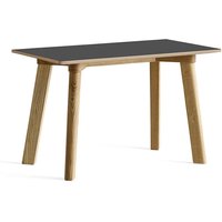 Bank CPH Deux 215 water-based laquered oak stone grey 75 cm L von Hay