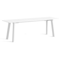 Bank CPH Deux 215 pearl white water-based laquered beech 200 cm L von Hay