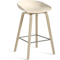 Barhocker About A Stool AAS32 Soaped Oak melange cream 2.0 85 cm H von Hay