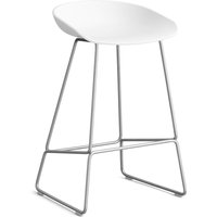 Barhocker About A Stool AAS38 Stainless steel white 2.0 85 cm H von Hay