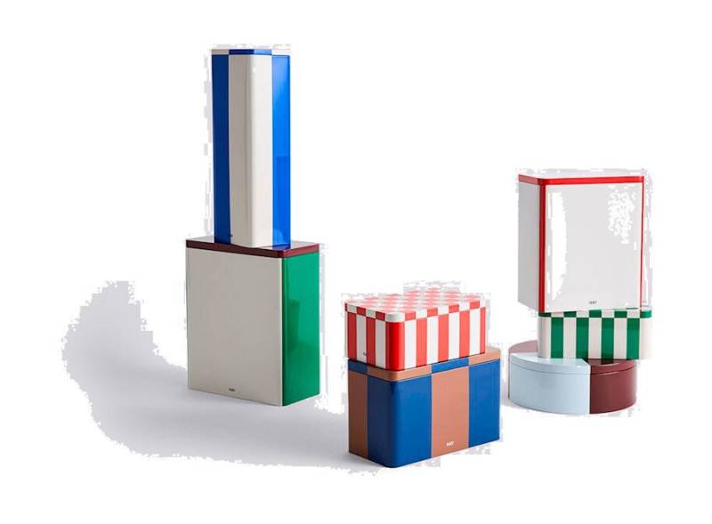 Dose 10x20x24 cm weiß/burgund/grün Dose 10x20x24 cm weiß/burgund/grün von Hay