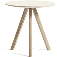 Couchtisch CPH20 soaped oak - off-white linoleum von Hay