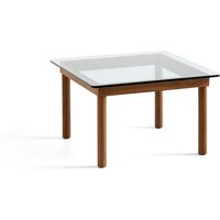 Couchtisch Kofi glass water-based lacquered walnut 100 cm x 100 cm von Hay