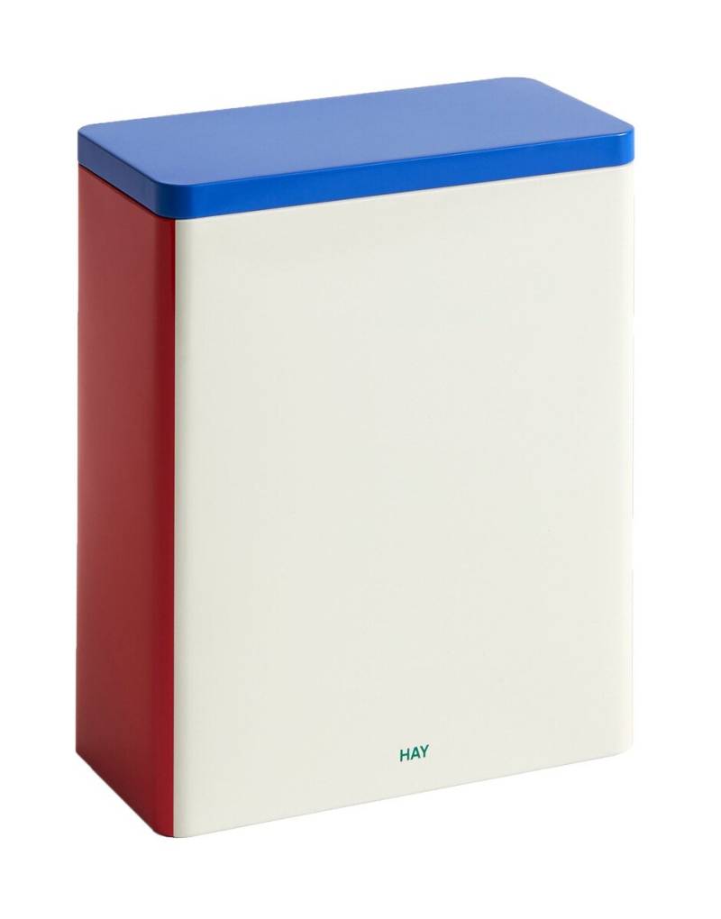 Dose 20x10x24 cm weiß/blau/rot von Hay