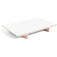 Einlegeplatte für Tisch CPH30 ausziehbar soaped oak - white laminate 80 cm B von Hay