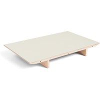 Einlegeplatte für Tisch CPH30 ausziehbar soaped oak - off - white linoleum 90 cm B von Hay