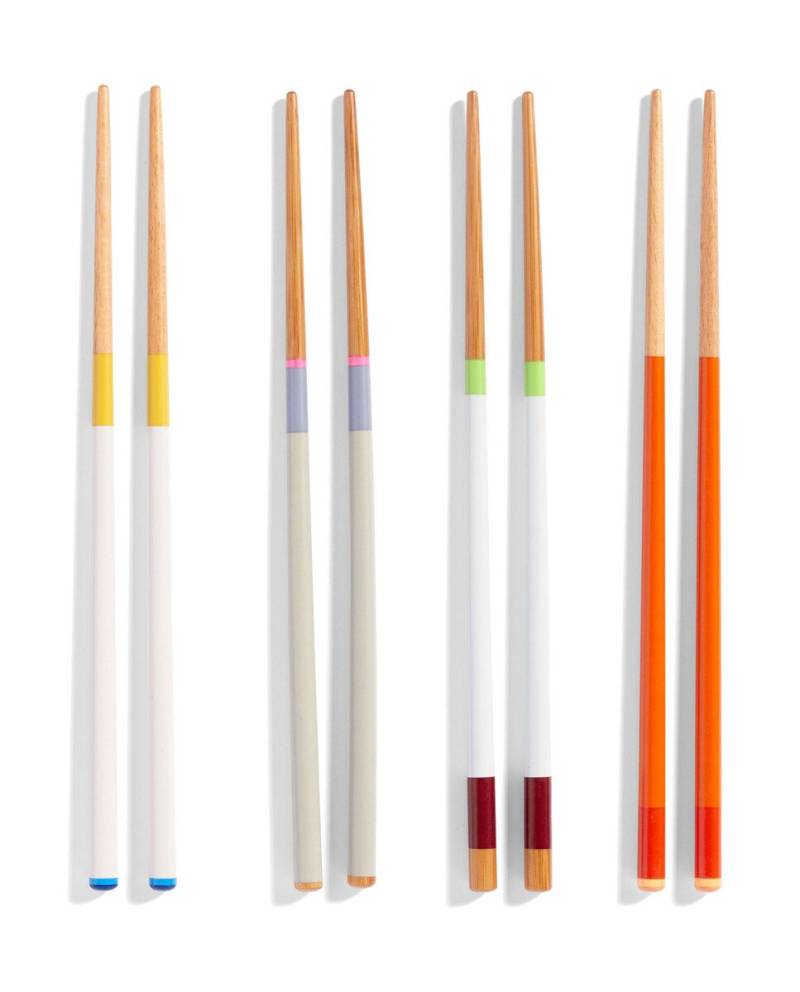 Essstäbchen 4 Paar bunt von Hay