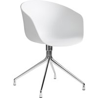 HAY - About A Chair AAC 20, Aluminium poliert / white 2.0 von Hay