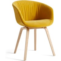 HAY - About A Chair AAC 23 Soft, Eiche matt lackiert / Vollpolster Lola gelb (EU) von Hay