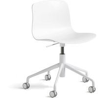 HAY - About A Chair AAC 50 mit Gaslift, Aluminium weiß / white 2.0 von Hay