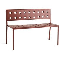 HAY - Balcony Dining Bank, L 114 cm, iron red von Hay