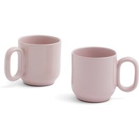 HAY - Barro Becher mit Henkel, pink (2er-Set) von Hay