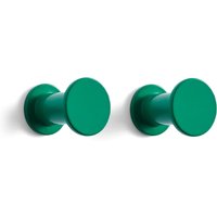 HAY - Bolt Kleiderhaken, grün (2er-Set) von Hay