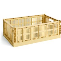 HAY - Colour Crate Korb L, 53 x 34,5 cm, golden yellow, recycled von Hay