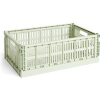 HAY - Colour Crate Korb L, 53 x 34,5 cm, mint, recycled von Hay