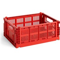 HAY - Colour Crate Korb M, 34,5 x 26,5 cm, red, recycled von Hay