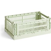 HAY - Colour Crate Korb S, 26,5 x 17 cm, mint, recycled von Hay