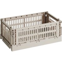 HAY - Colour Crate Korb S, 26,5 x 17 cm, taupe, recycled (Exklusive Edition) von Hay