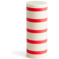 HAY - Column Kerze, M, off-white / red von Hay