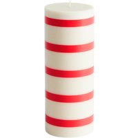 HAY - Column Kerze M Off White Red von Hay