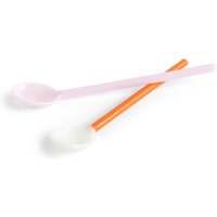 HAY - Glas-Löffel im Set, duo, hellrosa / hellorange (2er-Set) von Hay