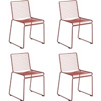 HAY - Hee Dining Chair, rost (4er-Set) von Hay