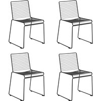 HAY - Hee Dining Chair, schwarz (4er-Set) von Hay