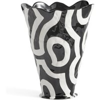 HAY - Jessica Hans Shadow Vase, H 25 cm, schwarz / weiß von Hay