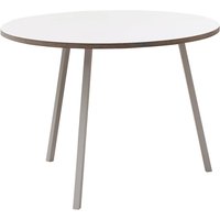 HAY - Loop Stand Round Table, Ø 105 cm, weiß / weiß von Hay