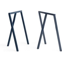 HAY - Loop Tischböcke Stand Frame, deep blue (2 Stück) von Hay