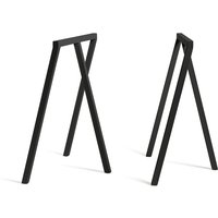 HAY - Loop Tischböcke Stand Frame, schwarz (2 Stück) von Hay