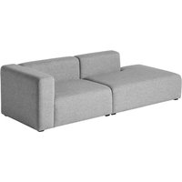 HAY - Mags Sofa 2,5 Sitzer, Kombination 2, Armlehne links / grau (Hallingdal 116) von Hay