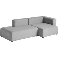 HAY - Mags Sofa 2,5 Sitzer, Kombination 3, Armlehne rechts / grau (Hallingdal 116) von Hay