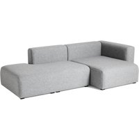 HAY - Mags Sofa 2,5 Sitzer, Kombination 3, Armlehne rechts / hellgrau (Hallingdal 130) (EU) von Hay