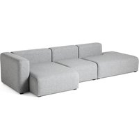 HAY - Mags Sofa 3-Sitzer, Kombination 4 / Armlehne links, grau (Hallingdal 130) (EU) von Hay