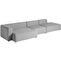 HAY - Mags Sofa 3-Sitzer, Kombination 5, Armlehne links / grau (Hallingdal 116) von Hay