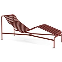 HAY - Palissade Chaise Longue Liegestuhl, iron red von Hay