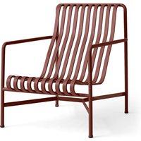 HAY - Palissade Lounge Chair High, iron red von Hay