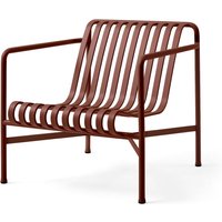 HAY - Palissade Lounge Chair Low, iron red von Hay