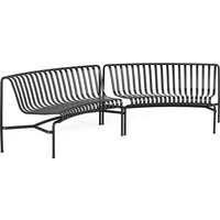 HAY - Palissade Park Dining Bench, In / In (2er-Set), anthrazit von Hay