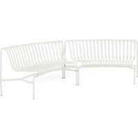 HAY - Palissade Park Dining Bench, In / In (2er-Set), cremeweiß von Hay