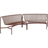 HAY - Palissade Park Dining Bench, In / In (2er-Set), iron red von Hay