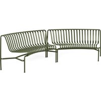 HAY - Palissade Park Dining Bench, In / In (2er-Set), olive von Hay