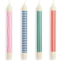 HAY - Pattern Stabkerzen, H 24 cm, crisp mix (4er-Set) von Hay