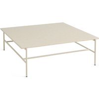 HAY - Rebar Coffee Table, 100 x 104 cm, Marmor beige / alabaster von Hay