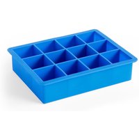 HAY - Silikon Eiswürfelbereiter rechteckig XL, blau von Hay