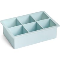 HAY - Silikon Eiswürfelbereiter rechteckig XXL, Cubes, eisblau von Hay