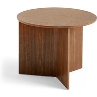 HAY - Slit Table Round, Ø 45 x H 35,5 cm, Walnuss natur von Hay